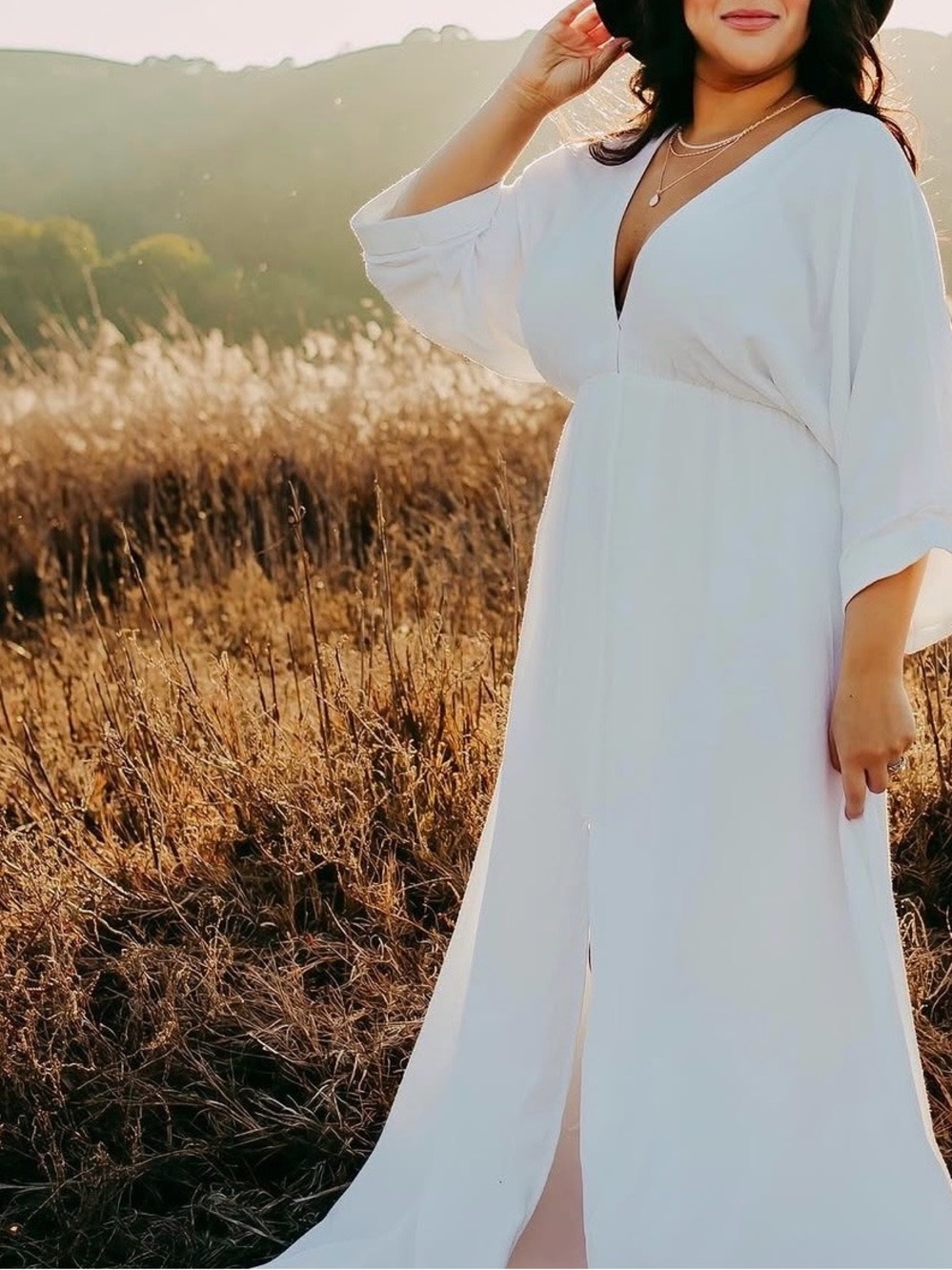Petal & Pup White Maxi Dress